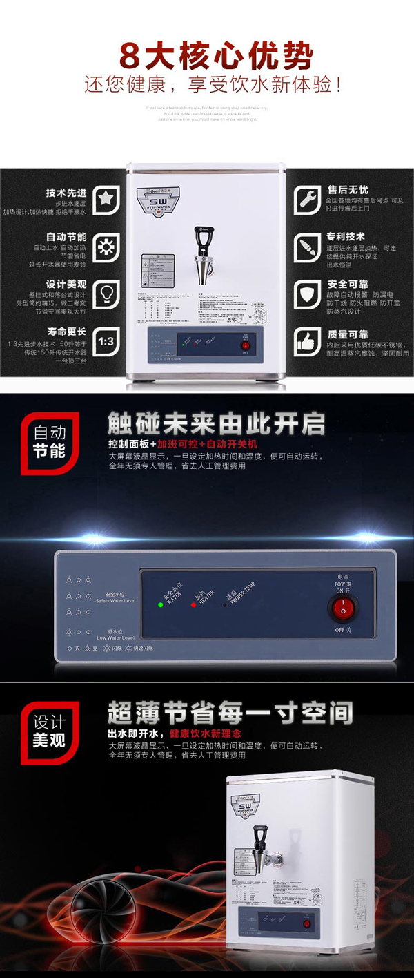 吉之美K2LED開水器GM-K2-15ESW