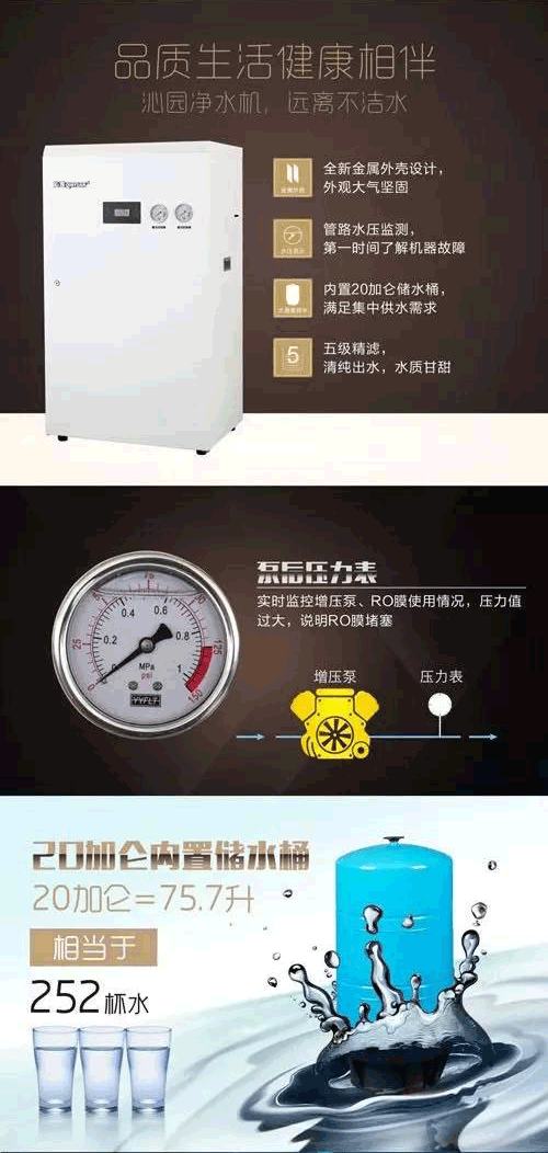 沁園商用純水設(shè)備QYGJ-W1-200-20、QYGJ-W1-400-20
