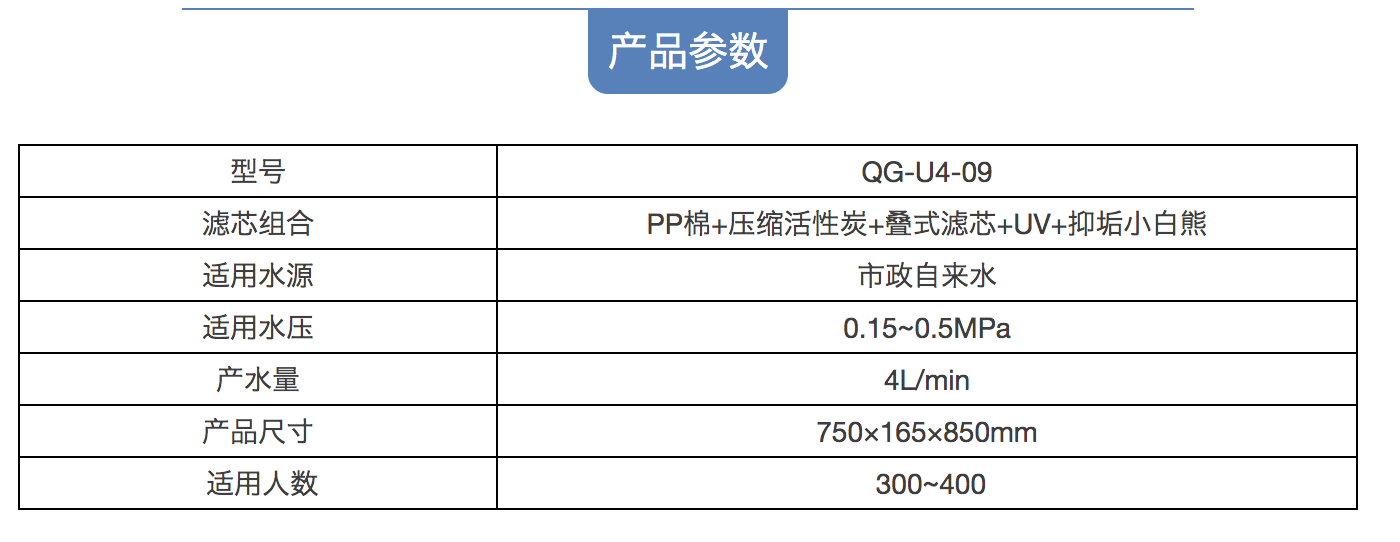 沁園商用凈水機凈水設(shè)備QG-U4-09
